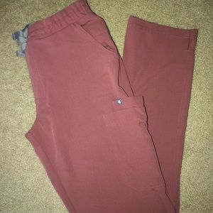 Dusty Rose FIGS scrub pant